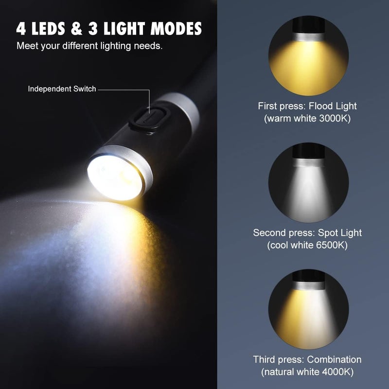 LEDGLE LED Neck Reading Light, Book Light for Reading in Bed, 3 Color Temperatures 6 Adjustable Brightness 1600K 3500K 6000K Flexible Neck Lights for Knitting Reading Crocheting Repairing (Black) - Image 3